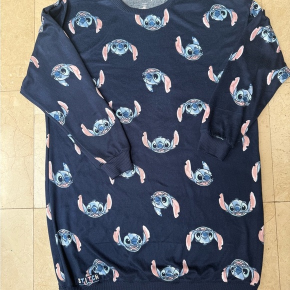 DISNEY Stitch Navy Blue Nightgown - Picture 1 of 2